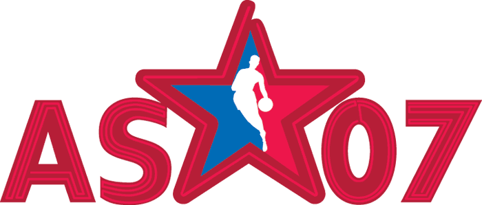 NBA All-Star Game 2007 Wordmark Logo iron on transfers for clothing